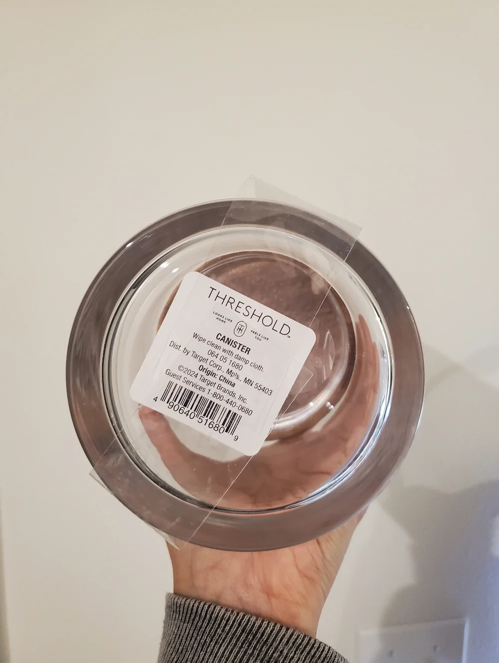 Target Threshold Acacia Wood Glass Jar Canisters